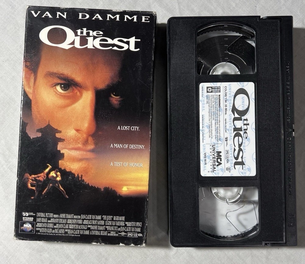 The Quest (VHS, 1996) Jean-Claude Van Damme, Roger Moore