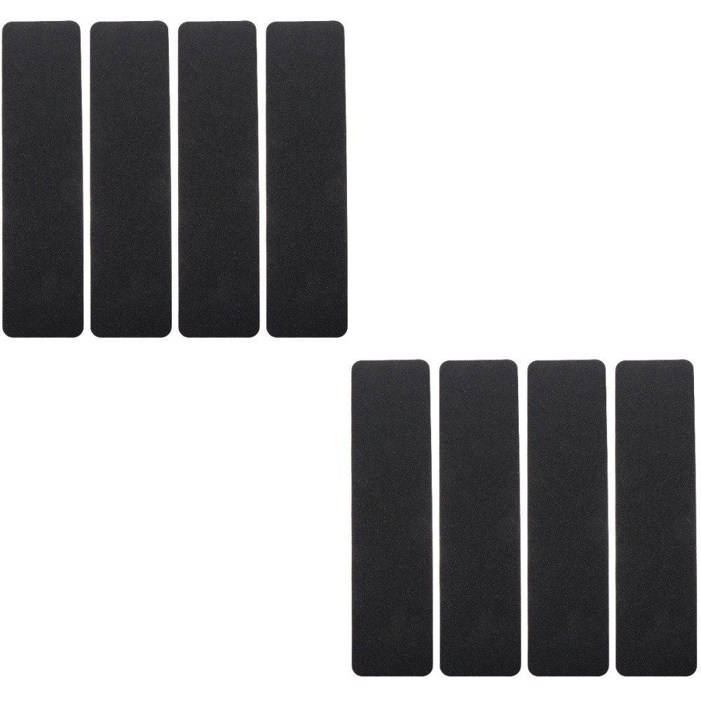 2-Pack Black Nonslip Stair Treads Precut Skid-Resistant Step Stickers
