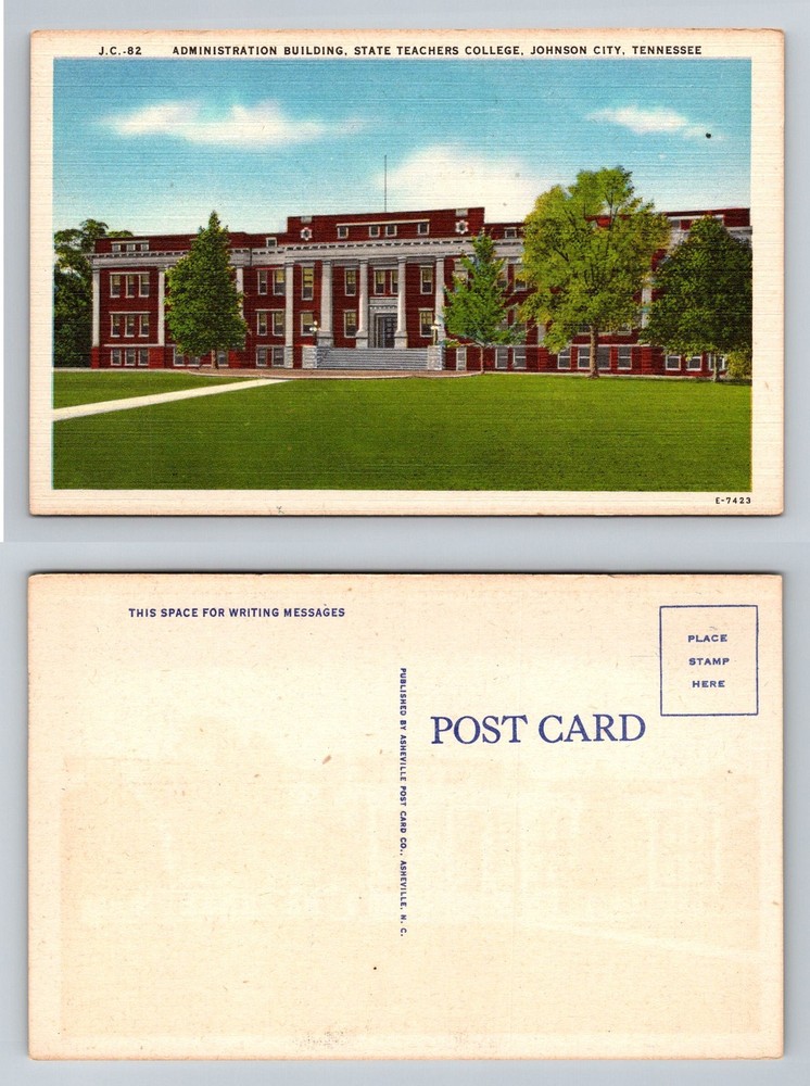 Johnson City TN-Tennessee State Teachers College Administration Vintage Postcard