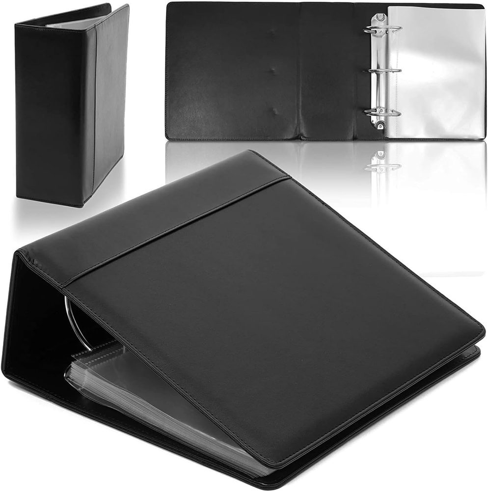 4-Inch Theater Binder with 30 Sleeves, 3-Ring Organizer with Clear Sheet Protect