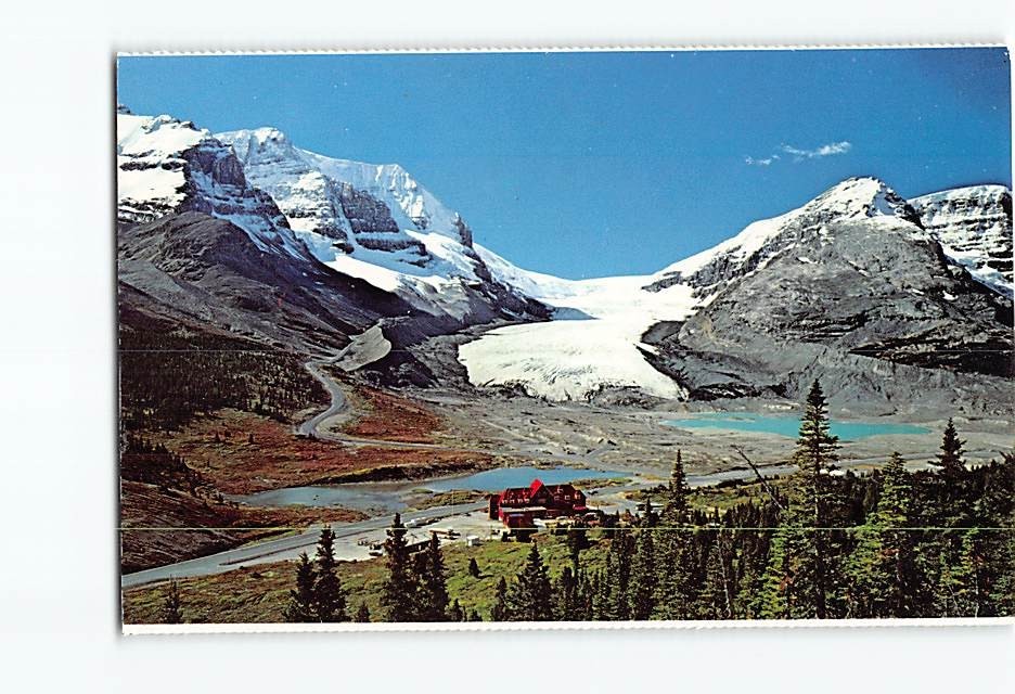 Postcard Athabasca Glacier Jasper National Park Alberta Canada
