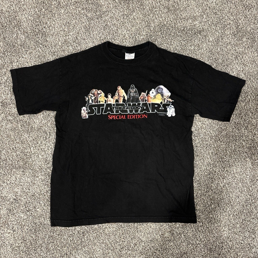 Vintage 1997 Star Wars Trilogy SPECIAL EDITION T-Shirt Men's L Pyramid