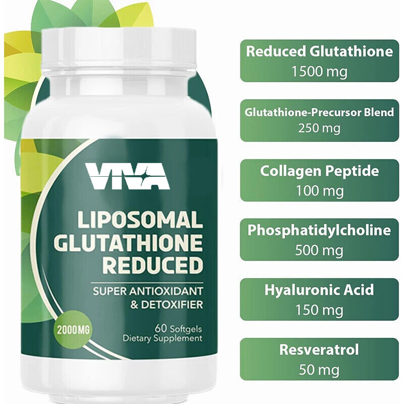 Glutathione Hyaluronic Acid+Collagen Peptide+Resveratrol, 60 capsules