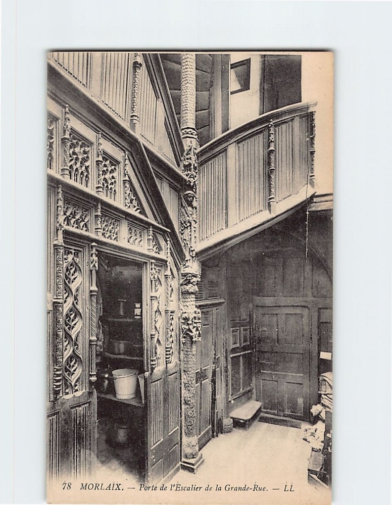 Postcard Porte de l Escalier de la Grande Rue Morlaix France