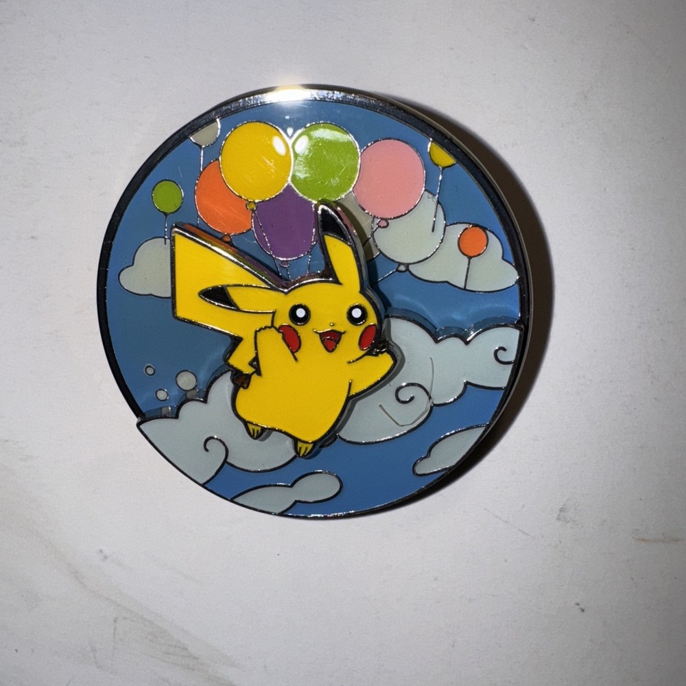 Pokemon Official Pin Celebrations Flying & Surfing Pikachu Reversible Pin