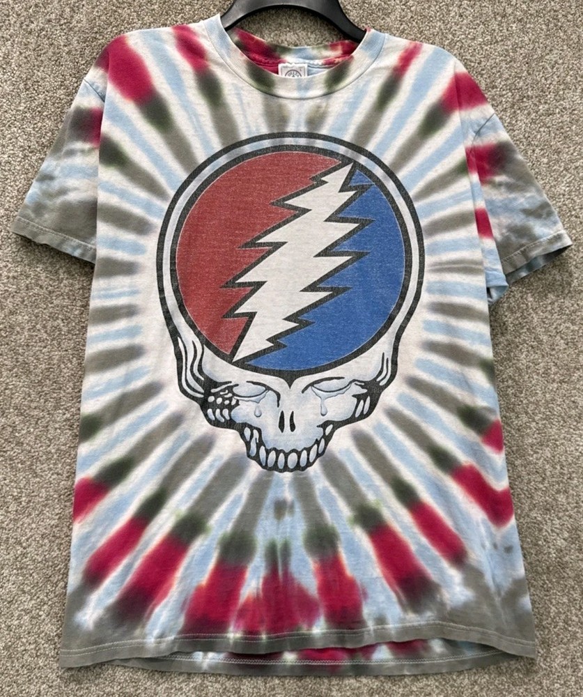 Vintage Grateful Dead Fare Thee Well Tie Dye Double Sided Band Tee T-Shirt Large
