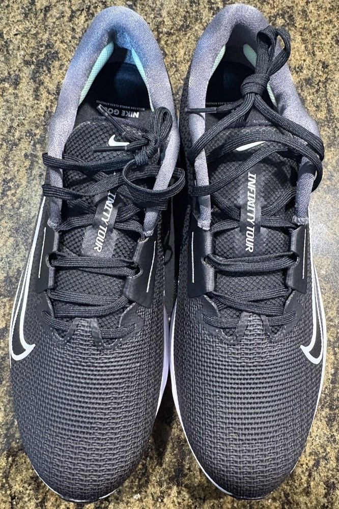 Size 9 Wide Mens Nike Air Zoom Infinity Tour 2 Golf Shoes Black FD0218-002 New