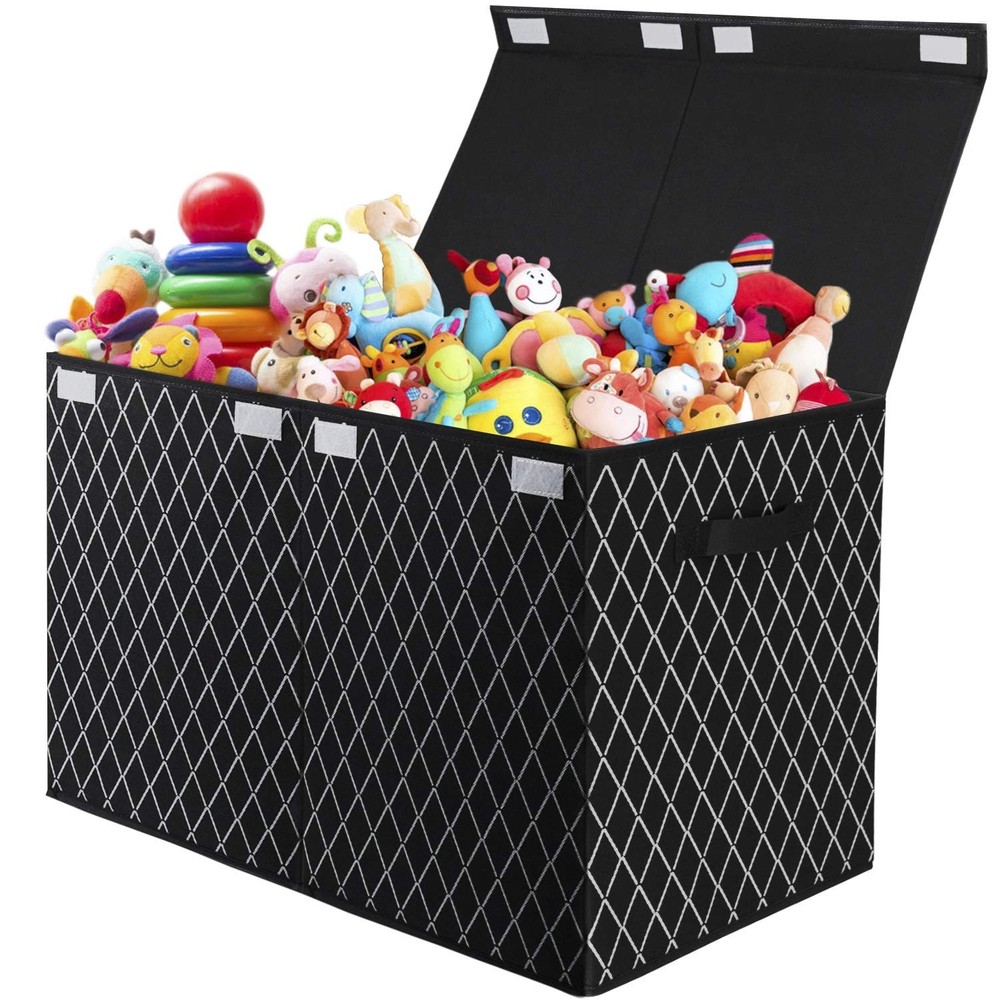 Toy Chest Box, Storage Bins, for Boys Girls, Kids Large Collapsible, Container