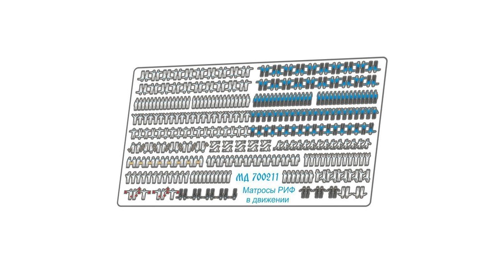 Photo-etched detailing set for Sailors of the Russian Imperial Navy on the move
