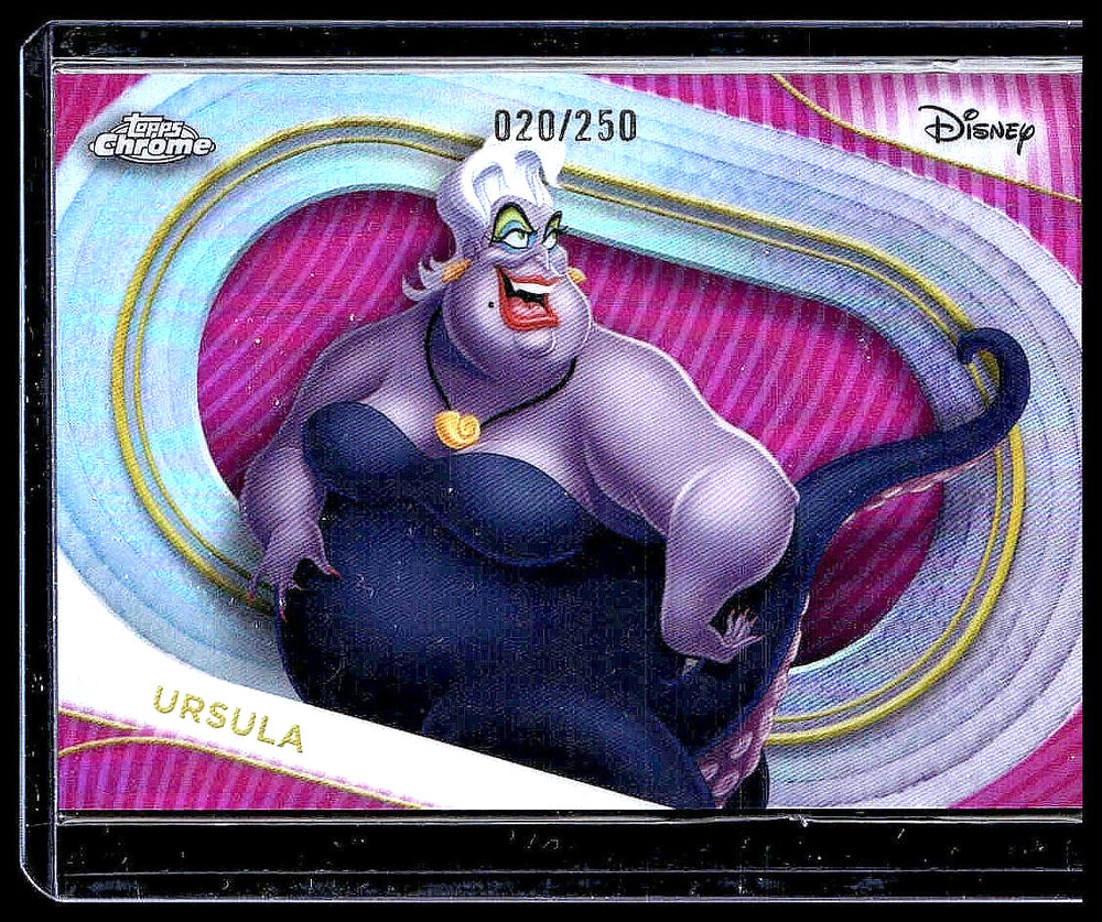 2025 Topps Chrome Disney Ursula #62 PINK Refractor /250