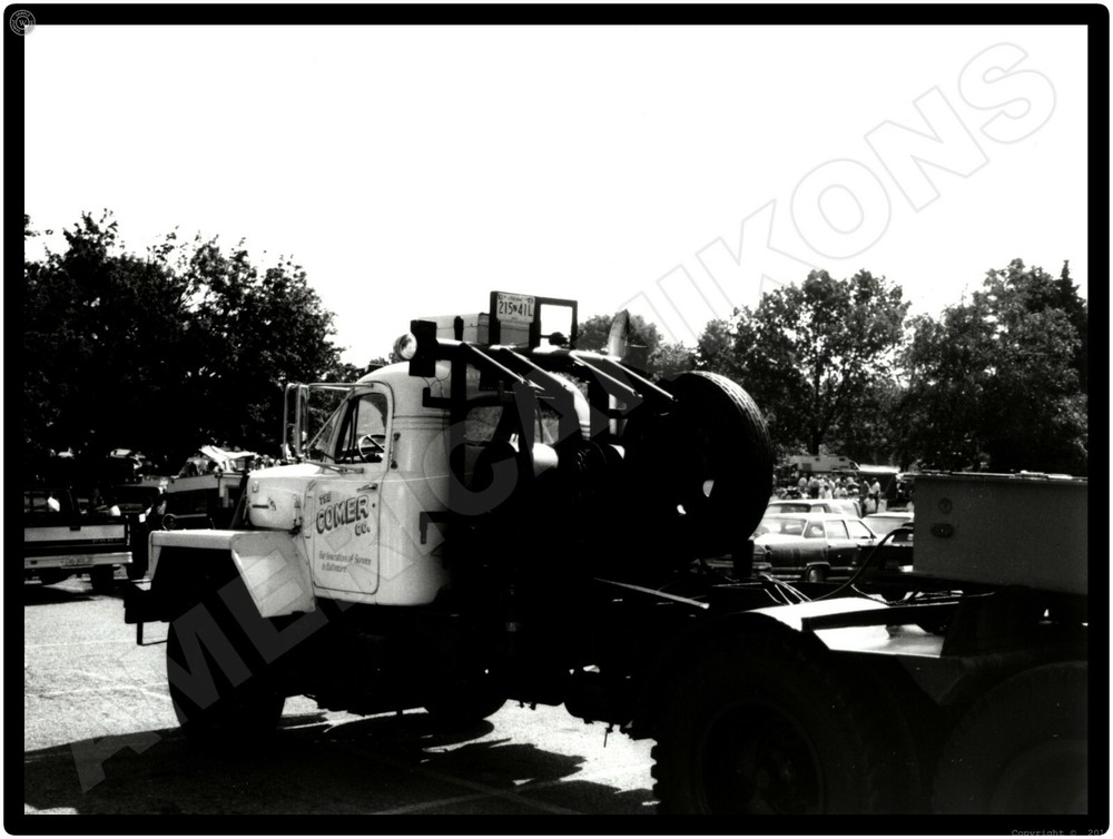 Vtg. Mack Trucks AC New Metal Sign: Vintage Mack Comer Co. at 1990s Truck Show