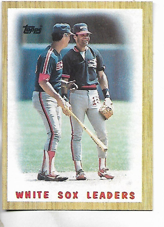 1987 Topps Chicago White Sox Team Leaders Card #356 MLB Vintage