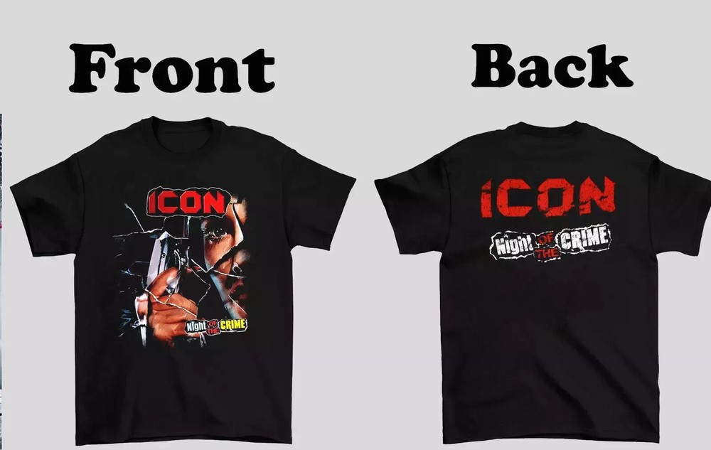 2 Sides Icon Band Night of the Crime Album Cotton Tee Unisex