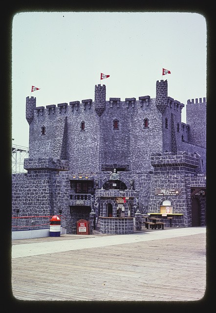 Wildwood New Jersey Dracula's Castle 1978 amusement park castle entrance