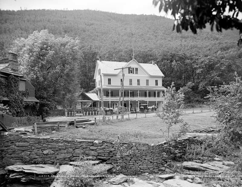 1902 Palenville Hotel, Palenville, New York Vintage Old Photo 8.5