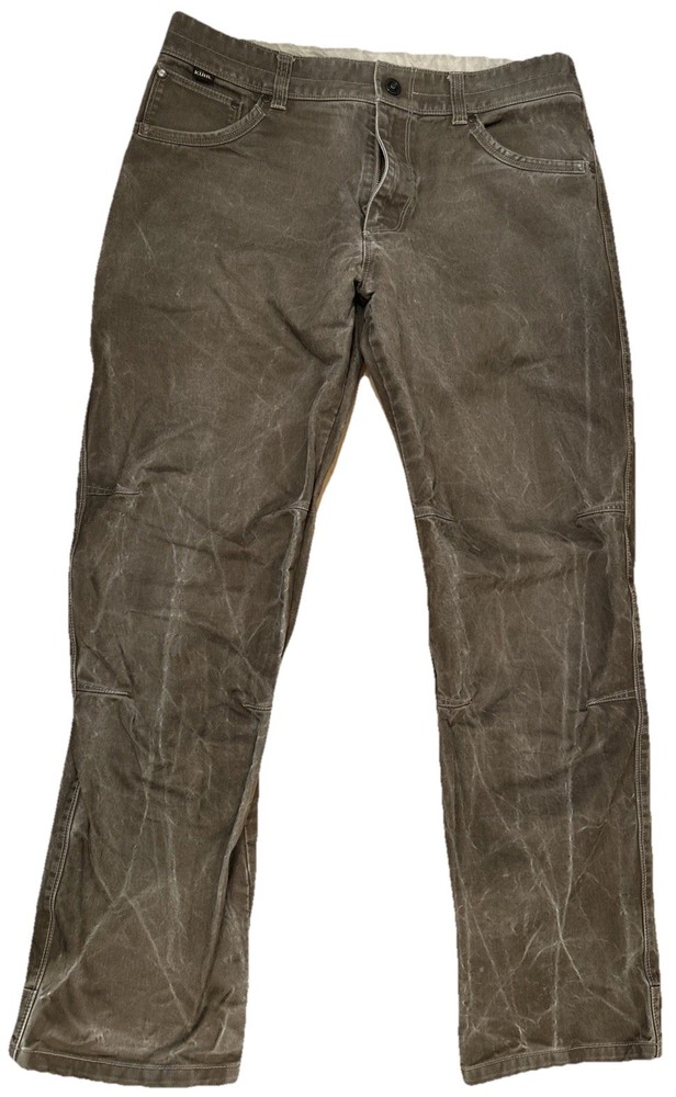 Kuhl Rydr Straight Leg Stretch Pants Vintage Patina Dye Brown Men’s Size 34x32
