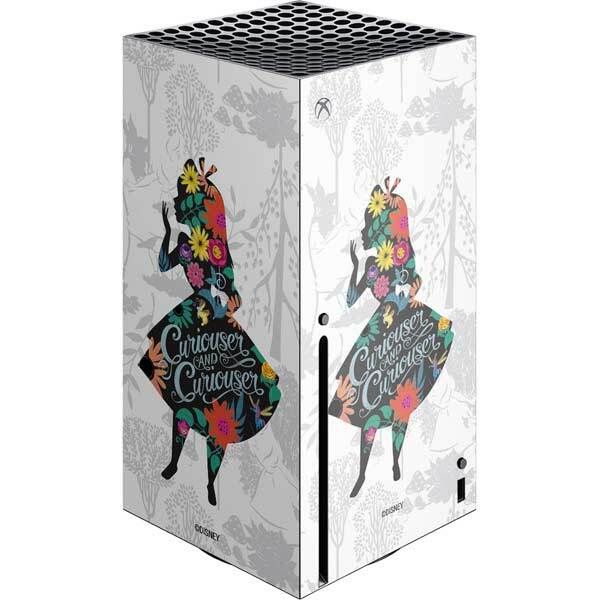 Alice in Wonderland Xbox Series X Console Skin - Alice Curiouser and Curiouser