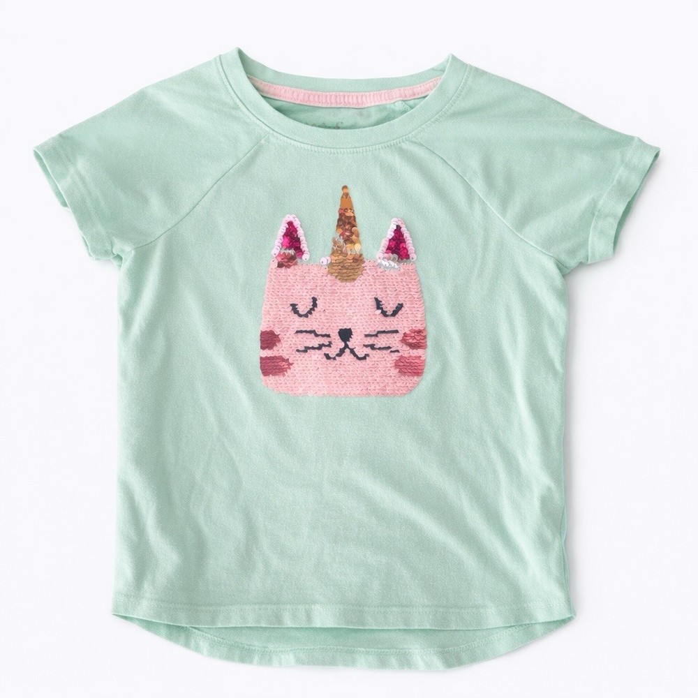 Girls Cat And Jack Sequence Shirt Size 6