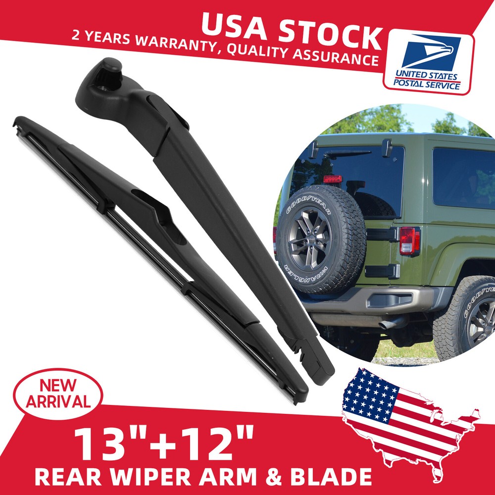 Jeep Wrangler 2007-2017 Rear Wiper Arm & Blade Replacement 68002490AB