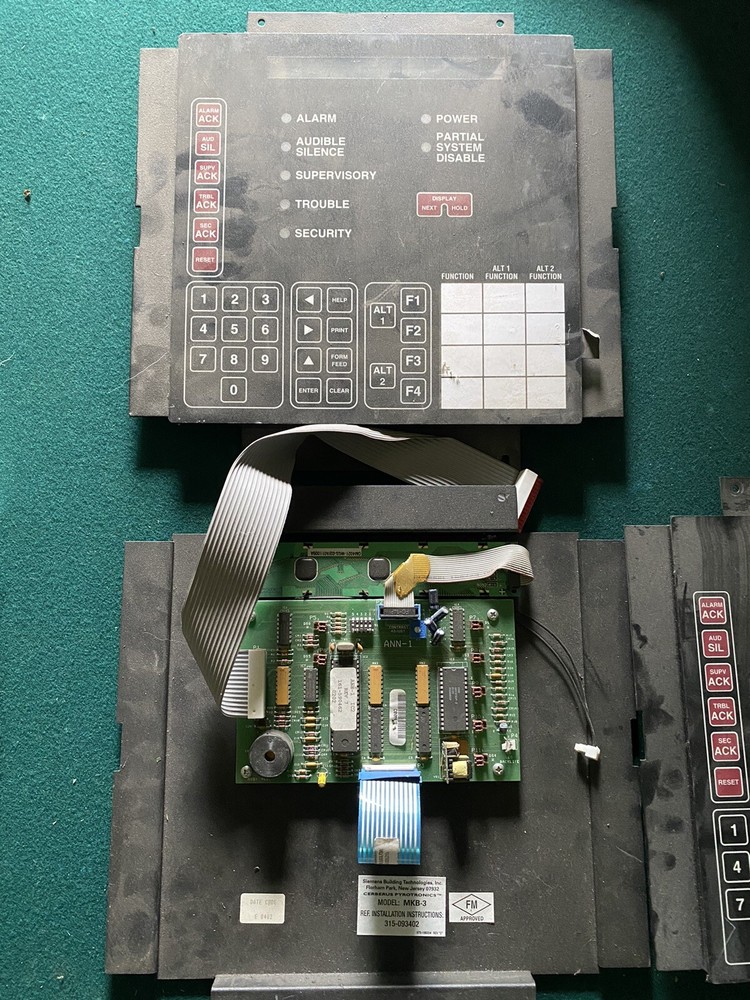 Siemens cerberus MKB-3 ANN-1 Fire Alarm Annunciator Control Panel