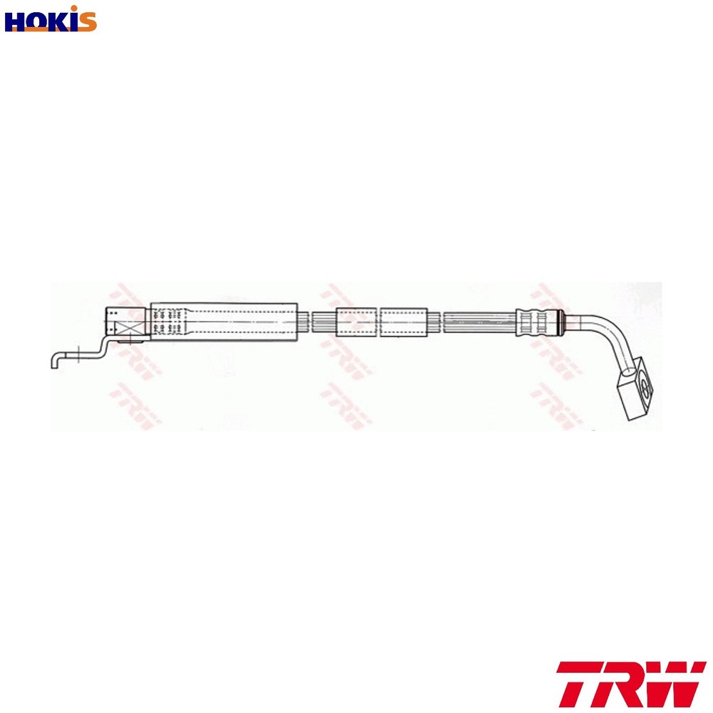 BRAKE HOSE PHD401 FOR JEEP GRAND/CHEROKEE/I/SUV/� WAGONEER EPE 2.5L ENC 2.5L