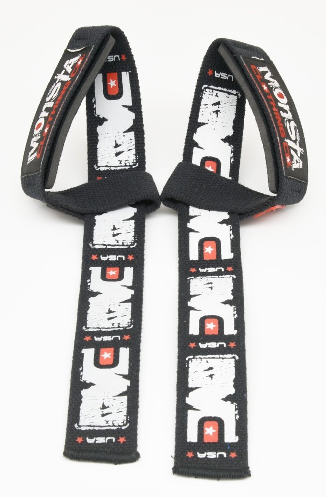 Monsta Clothing co. Mid Level Straps Padded Weight Lifting Strap Bodybuilding