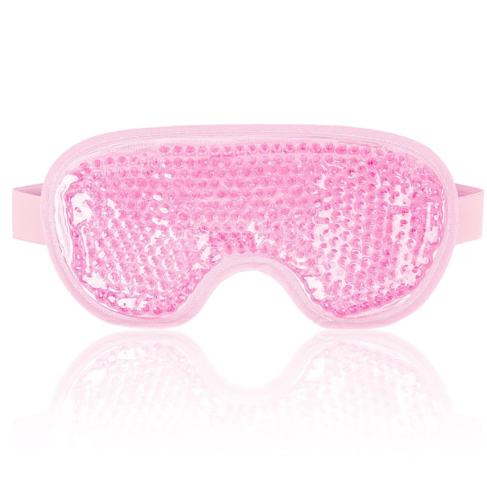 NEWGO Cooling Gel Cold Eye Mask for Puffy Eyes, Reusable Ice Pack with Soft Plus