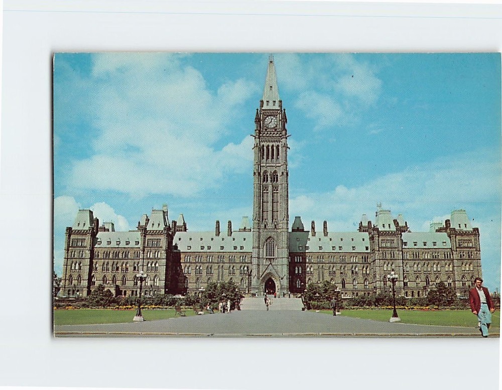 Postcard Parliament Buildings & Peace Tower Ottawa Canada