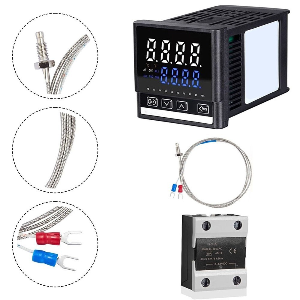K Type Thermocouple Kit for Accurate Temperature Control up to 400C 220V