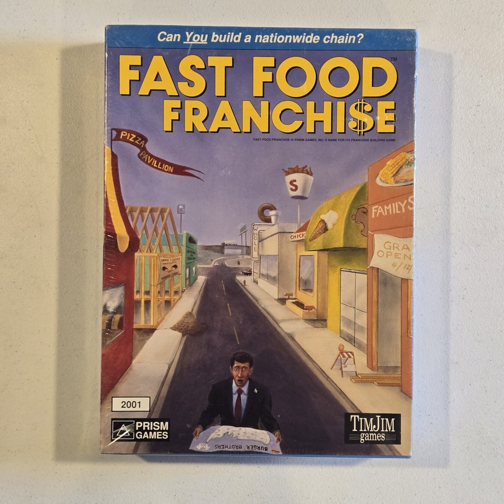 Fast Food Franchise BOARD GAME 1992 PRISM TIMJIM GAMES RARE - BRAND NEW SEALED