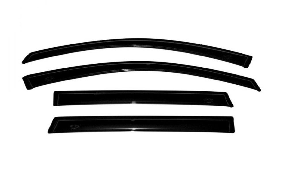 AVS 94501 Set of 4 Dark Smoke Ventvisor Acrylic Window Deflectors for Hummer H3