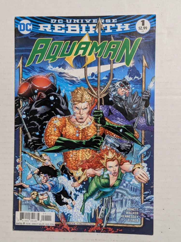 2016 DC Universe Rebirth - #1 Aquaman - Abnett/Walker - VF/NM Buy 3 = 25% off