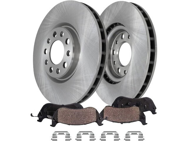 Front Detroit Axle Brake Pad and Rotor Kit fits Fiat 500X 2016-2021 55PVVC
