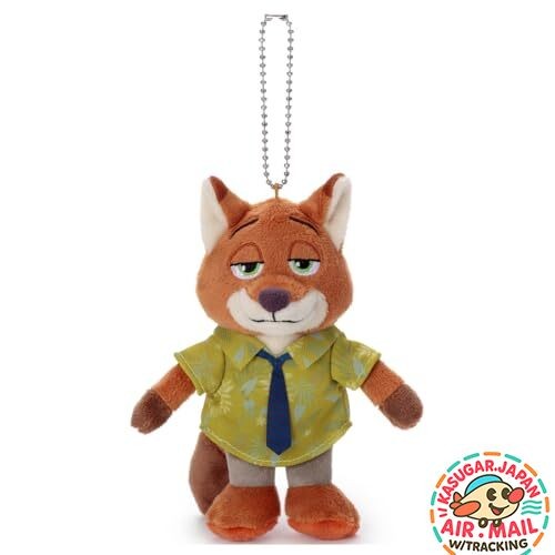 Takara Tomy Arts Disney Petit Pop Ball Chain Mascot Nick Wilde fm Japan