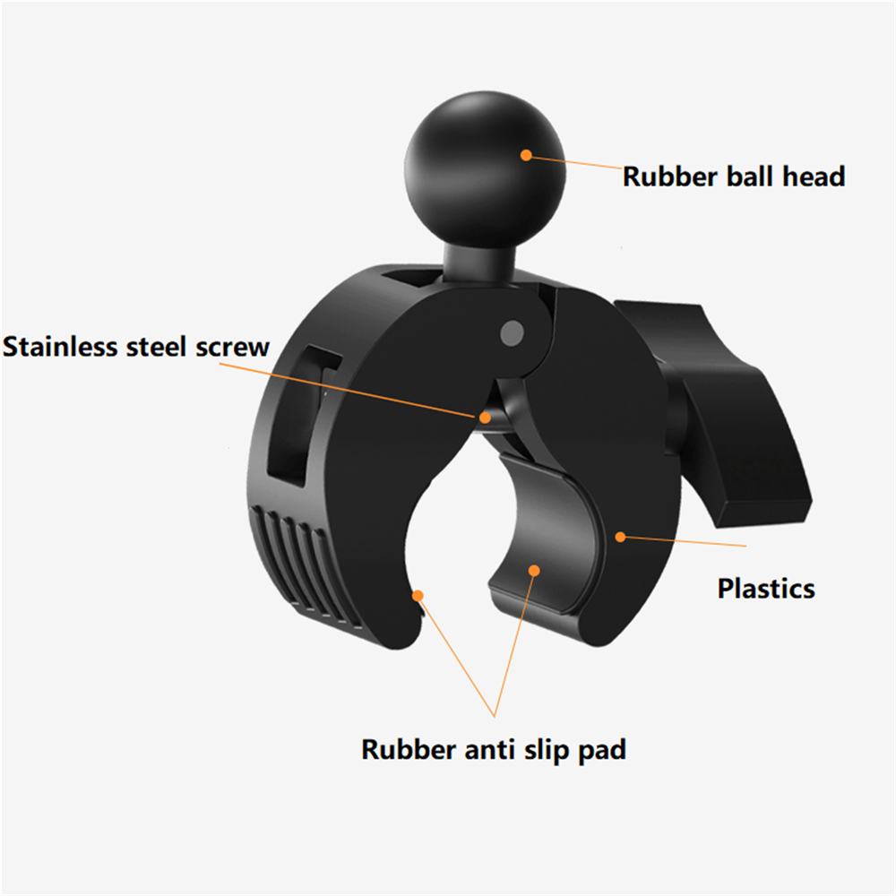 25.4mm Ball Head Clip Adapter Motorcycle Handlebar 1 Inch Ball Head Base Mount