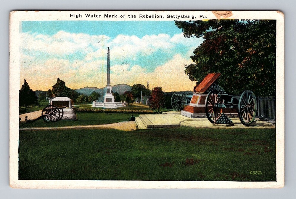 Pennsylvania PA Gettysburg High Water Mark Of The Rebellion Vintage Postcard