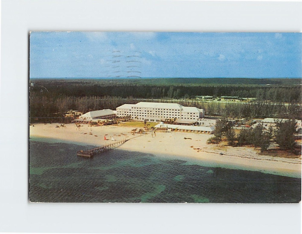 Postcard Aerial View Emerald Beach Hotel Nassau Bahamas Bahamas