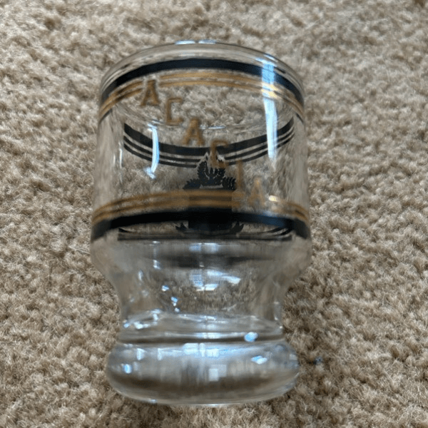 Acacia Gold Shield Glass Shot Glass 2 oz Durable Barware-image