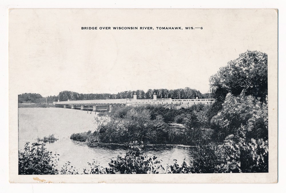 Bridge over Wisconsin River, Tomahawk, Wisconsin