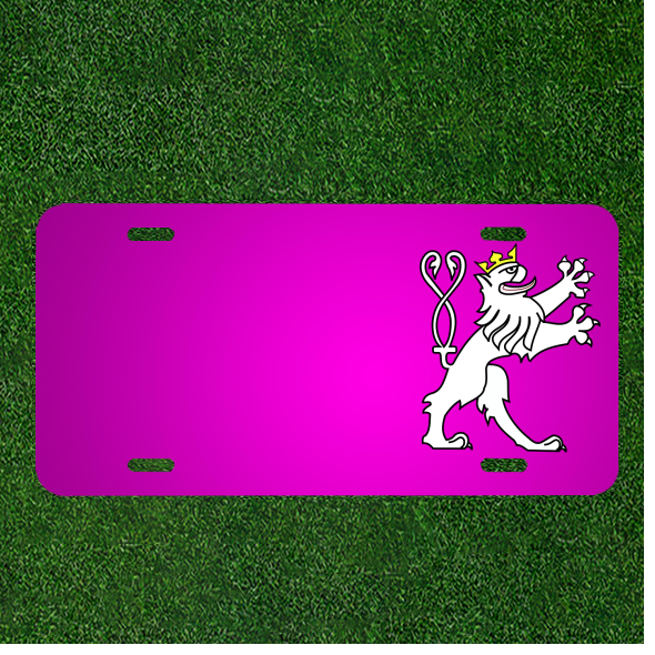 Create a Unique Custom Car License Plate Featuring Your Name on a Lion Crown Design Perfect for Animal Lovers