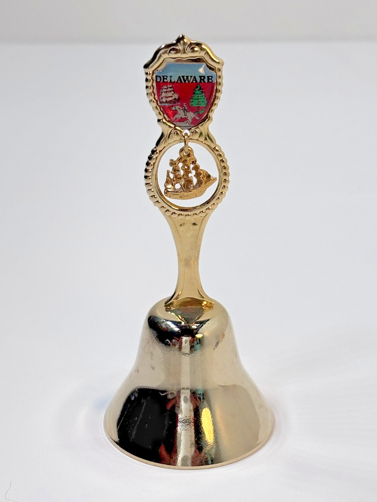 Vintage Delaware Souvenir Bell 3-1/2