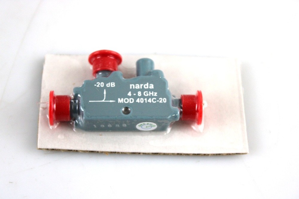 NEW Narda 4014C-20 Directional Coupler 4-8 GHz -20dB SMA RF Microwave