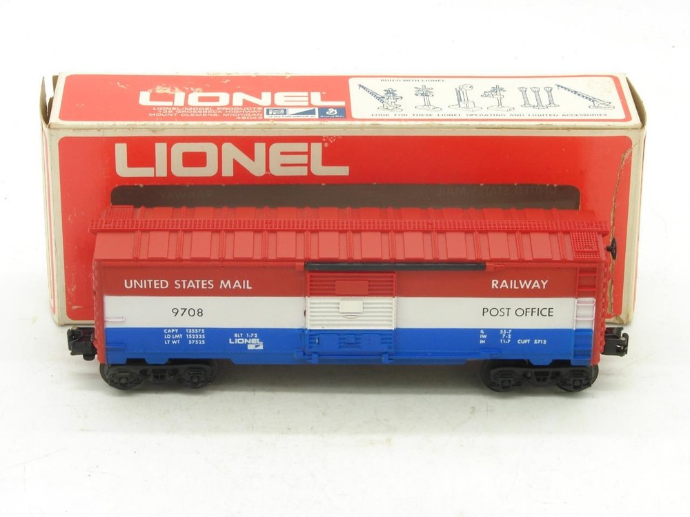 Lionel O Gauge MPC Era 6-9708 United States Mail Box Car with Original Box