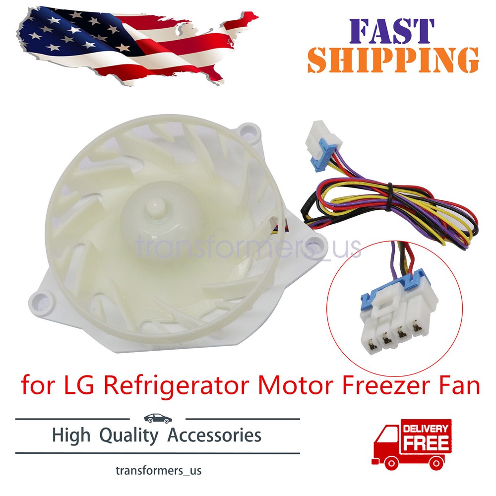 FIT LG 12V Replacement EAU64824806 Refrigerator Evaporator Motor Freezer Fan