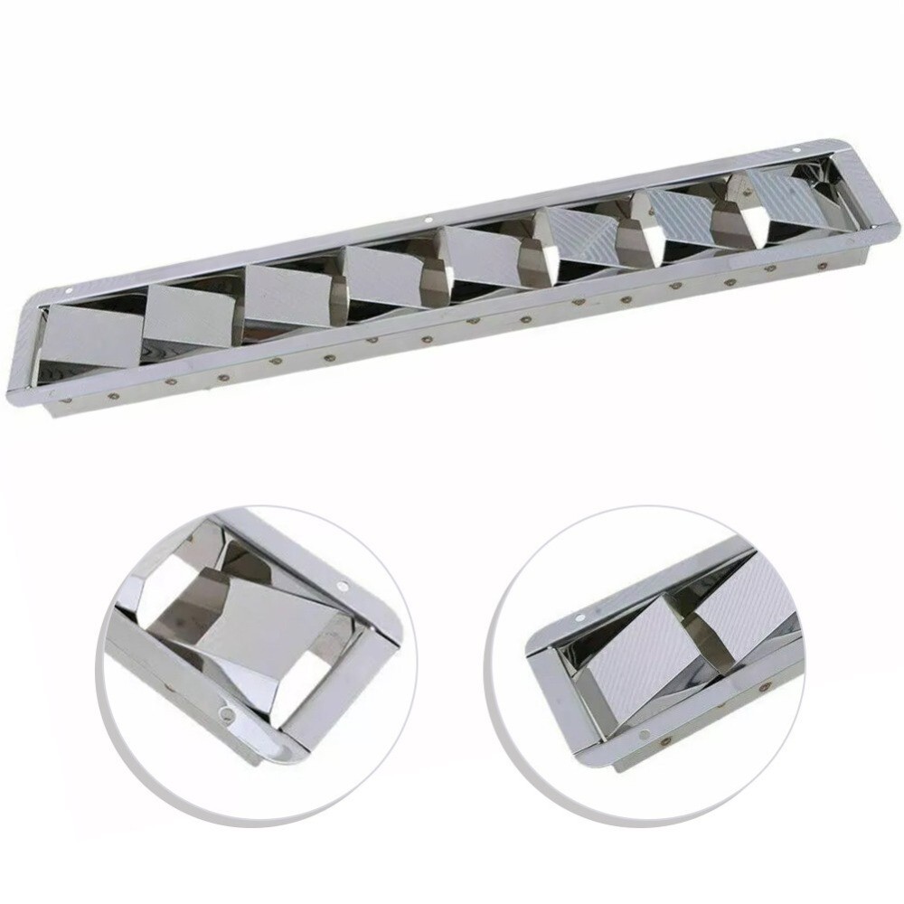 425mm Marine 8 Slots Ventilation Replace Boat Stainless Steel Louver Air Vent