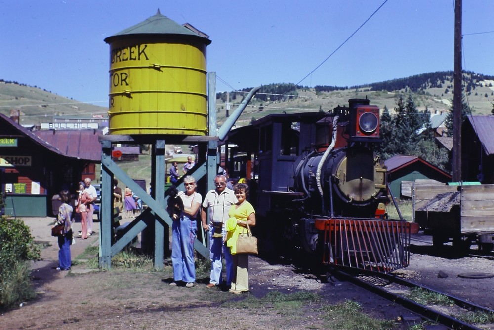 1980 Bull Hill Mine Colorado Railroad Train 35mm Kodachrome slide photo