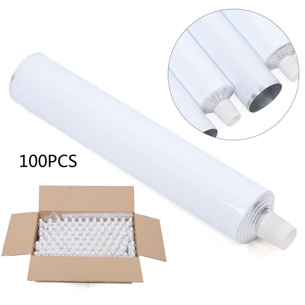 100pcs Travel Tube Aluminum Empty Unsealing Toothpaste Tubes Environmentally