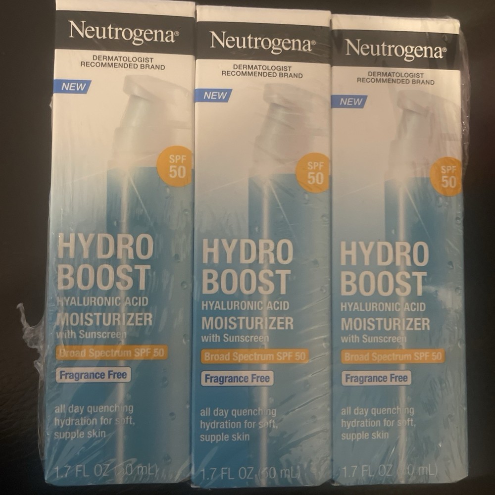 Neutrogena Hydro Boost SPF 50 Moisturizer 1.7 oz New