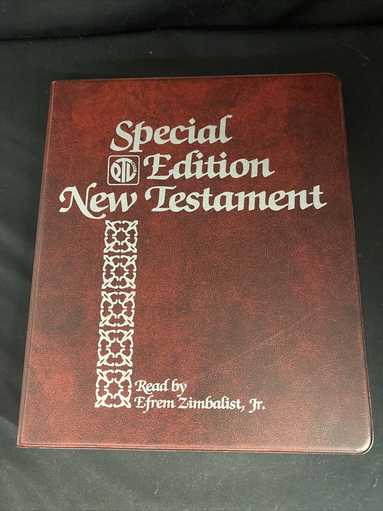 Special Edition New Testament Read By Efrem Zimbalist Jr (1980, 16-Cassette Set)