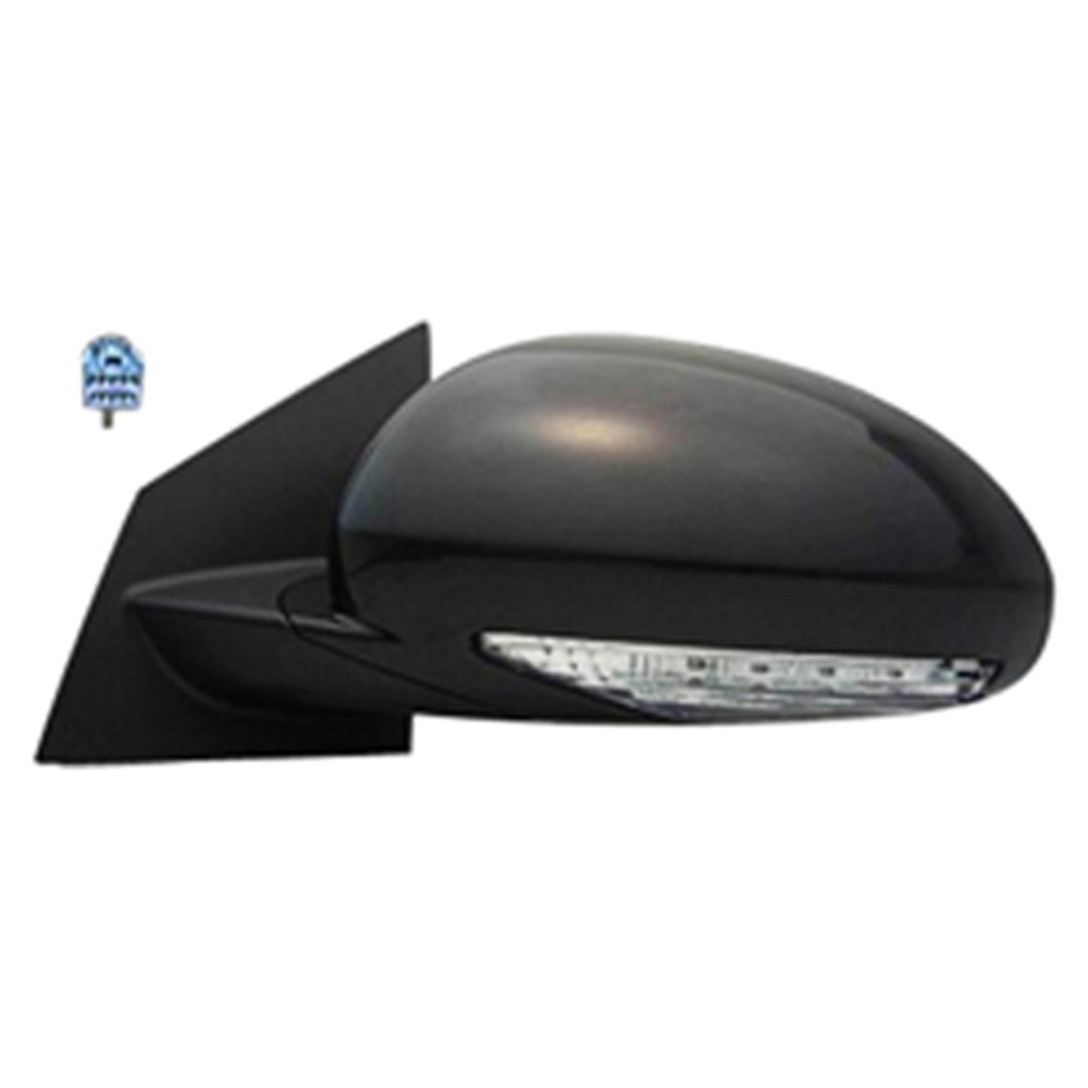 Power Flat Driver Side Door Mirror Heated Manual Folding Signal 128-00996L OE